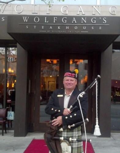 Scottish Bagpipes And Drums At Wolfgangs Steakhouse 